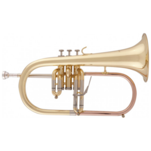 a&s afh‑655 flügelhorn – lackiert, bb, goldmessing