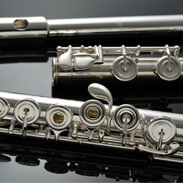 querflöte azumi azs3re vollsilber c fuß ringklappen